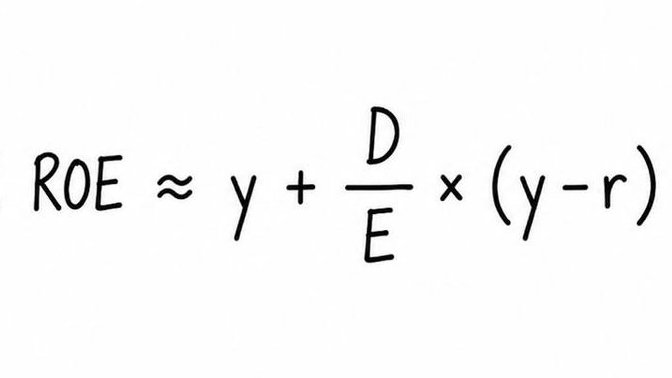 ROE on a loop = y + (y − r) × D / E.